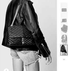 Edie Quilted Chain Shoulder Bag